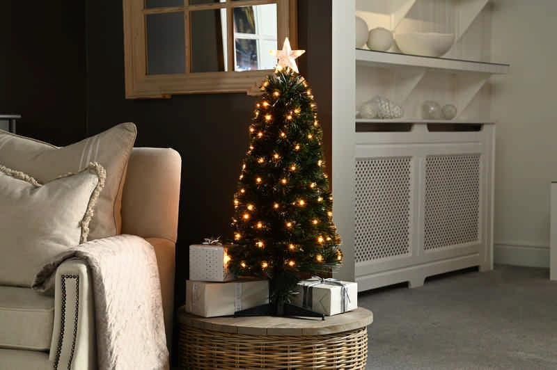 60cm Warm White Slim Fibre Optic Tree