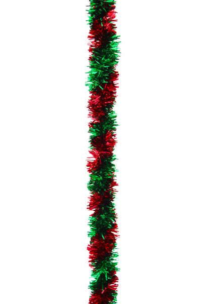 200cm x 2.5cm Red/Green Stripe Tinsel