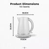 Tower Solitaire 1.5L 3KW Kettle White Chrome Accents T10075WHT