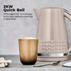Tower Solitaire 1.5L 3KW Kettle Latte Chrome Accents T10075SMSH