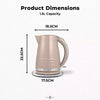 Tower Solitaire 1.5L 3KW Kettle Latte Chrome Accents T10075SMSH