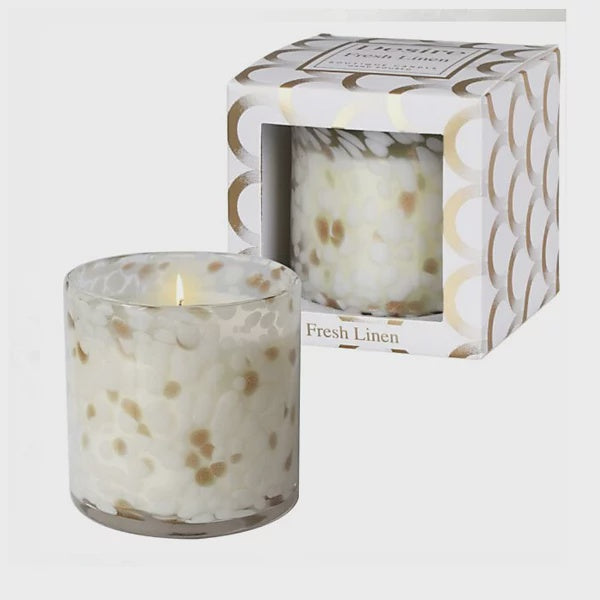 Desire Fresh Linen Scented Glass Soy Wax Candle