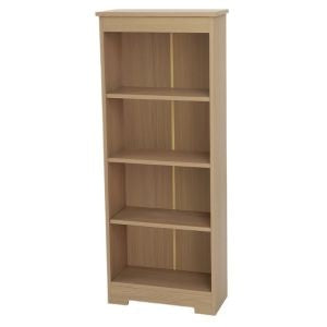 Freya - Low Narrow Bookcase, Oak Foil Finish (Self Assembly) (DHD) Image 1
