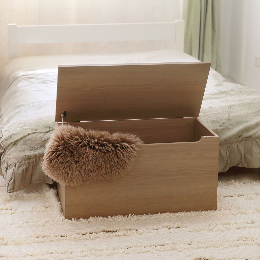 Freya - Ottoman, Oak Foil Finish (Self Assembly) (DHD) Image 1