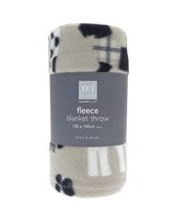 Dog design fleece blanket throw