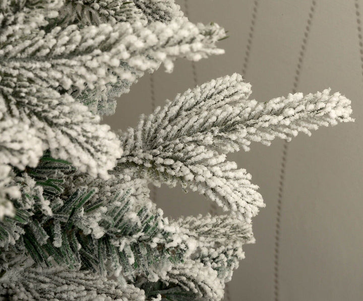 Premier Slim Flocked Lapland Spruce 1.5m Artificial Xmas Tree