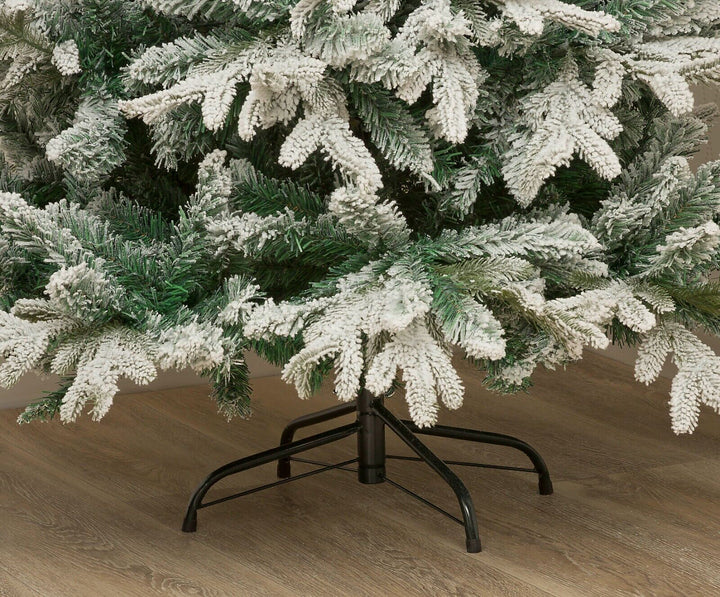 Premier Slim Flocked Lapland Spruce 1.5m Artificial Xmas Tree