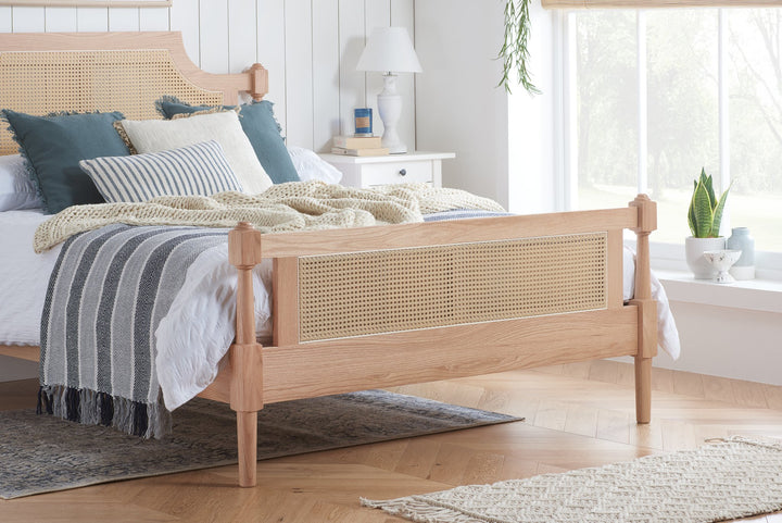 Birlea Geneva Rattan Bed (Self Assembly) (DHD)