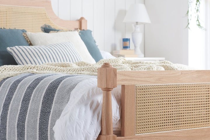 Birlea Geneva Rattan Bed (Self Assembly) (DHD)