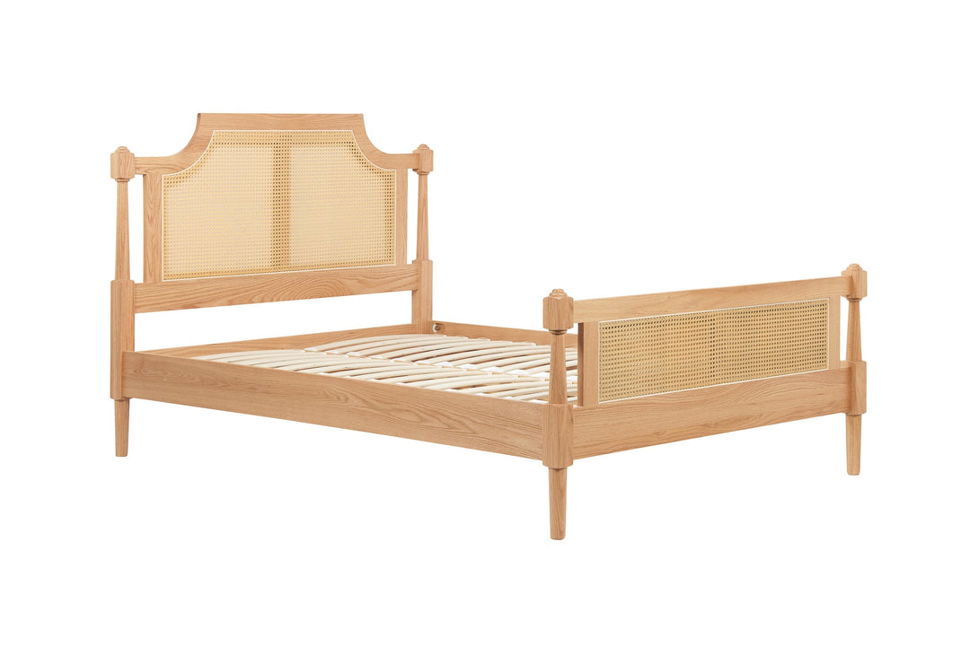 Birlea Geneva Rattan Bed (Self Assembly) (DHD)