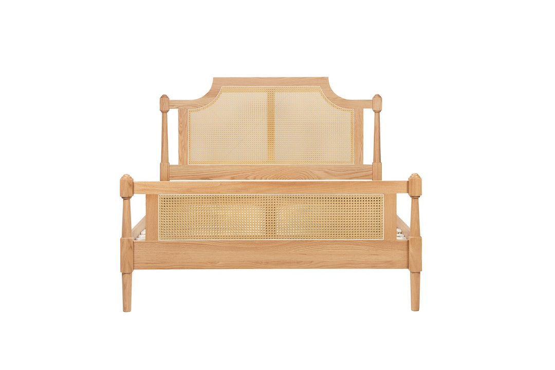 Birlea Geneva Rattan Bed (Self Assembly) (DHD)