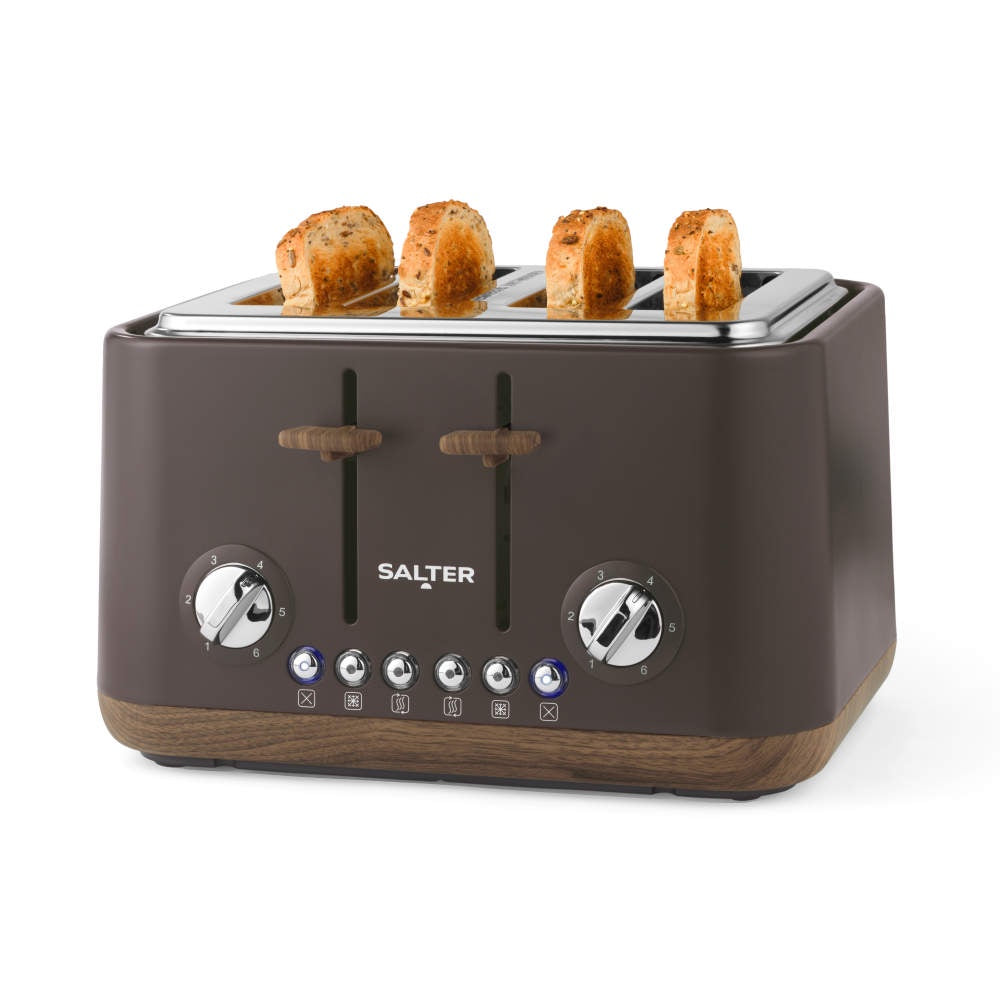 Salter Toronto 4 Slice Toaster Brown