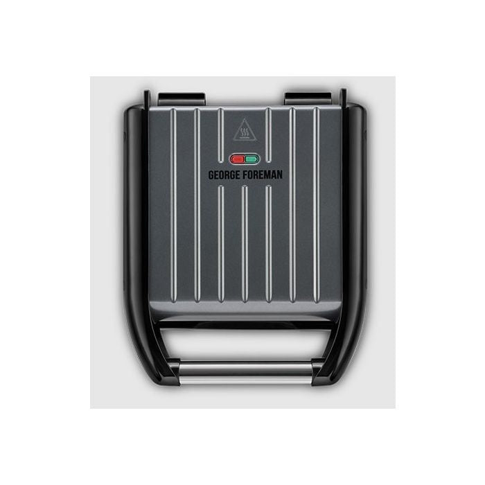 George Foreman  Small Steel Grill – Grey