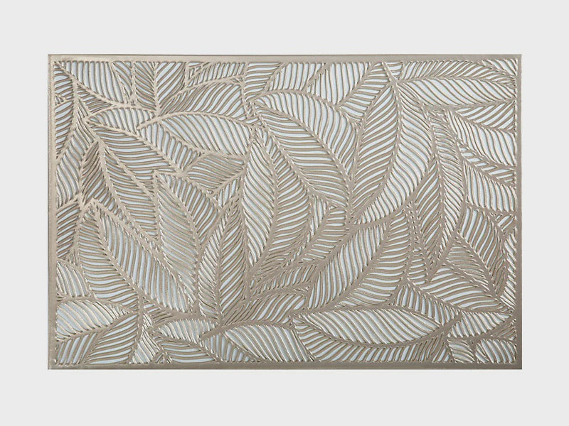 MW Table Accents Cut-Out Placemat 45X30cm - Leaf Gold