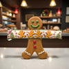 Fabric Printed Draught Excluder Xmas Gingerbread Man
