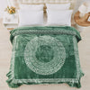 Apollo Greek Key Mink Throw 150cm x 200cm Green