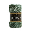 Apollo Greek Key Mink Throw 150cm x 200cm Green
