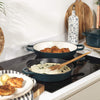 Salter Chester 26cm Cast Iron Skillet Frying Pan Green