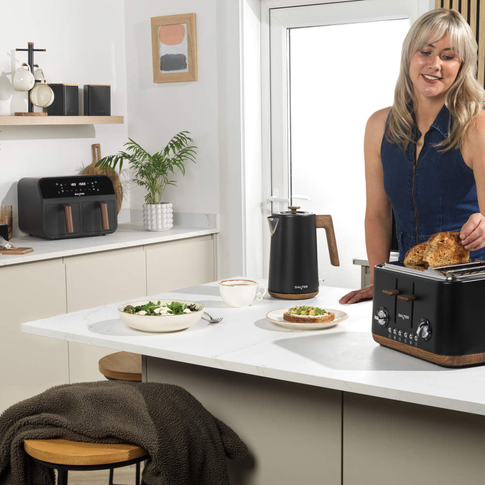 Salter Toronto Kitchen Roll Holder Black