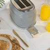 Salter Retro Grey 2 Slice Toaster with 6 Browning Levels