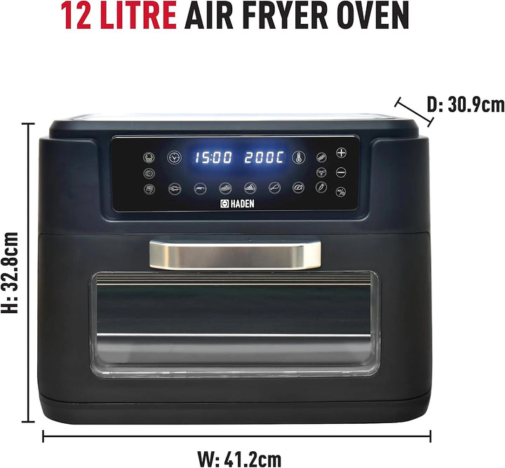Haden 12L Air Fryer Oven - 2400W Multifunction with 12 Cooking Functions