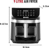 Haden 9L Digital Air Fryer - Large Airfryer with 10 Preset Cooking Functions