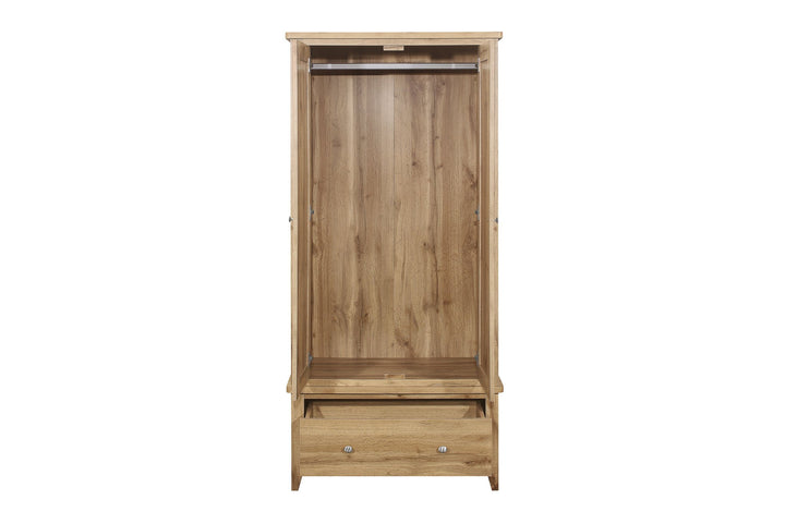 Birlea Hampstead 2 Door 1 Drawer Wardrobe (Self Assembly) (DHD)