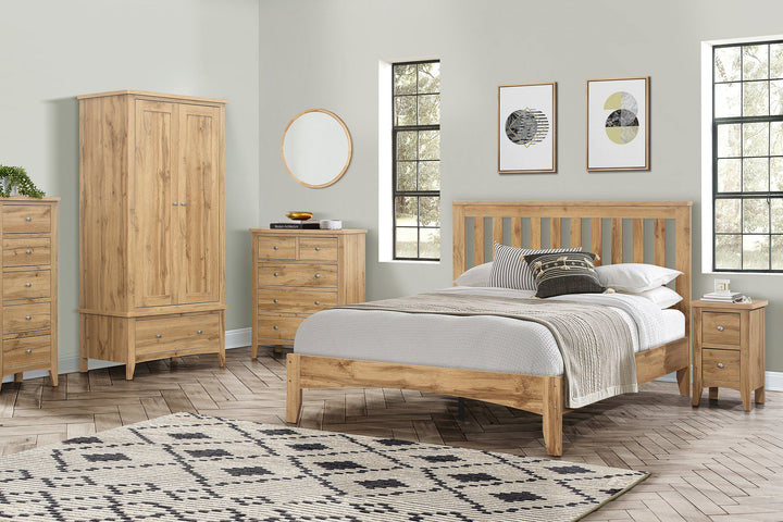 Birlea Hampstead 2 Door 1 Drawer Wardrobe (Self Assembly) (DHD)