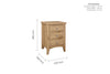 Birlea Hampstead 3 Drawer Bedside (Self Assembly) (DHD)