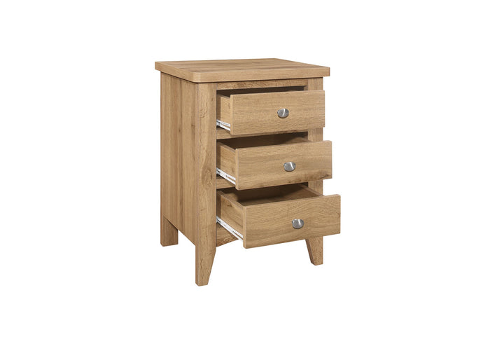 Birlea Hampstead 3 Drawer Bedside (Self Assembly) (DHD)