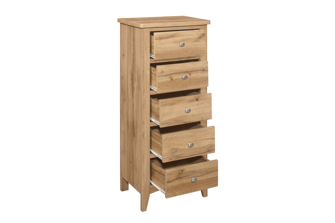 Birlea Hampstead 5 Drawer Tall Chest (Self Assembly) (DHD)
