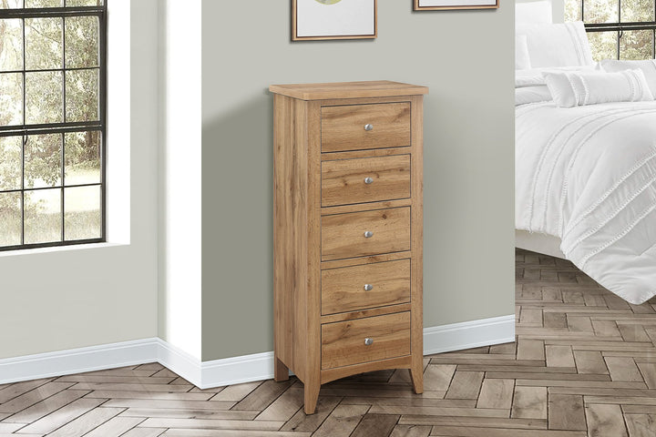 Birlea Hampstead 5 Drawer Tall Chest (Self Assembly) (DHD)