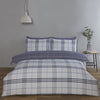 Harris Check Duvet Cover Set Double Denim