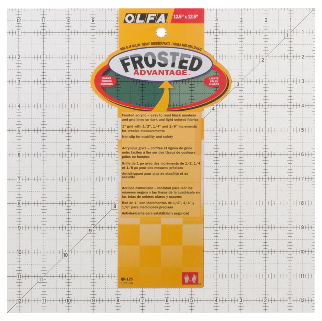 Quilting Rule: Non-slip: Square: 12.5 x 12.5 inch