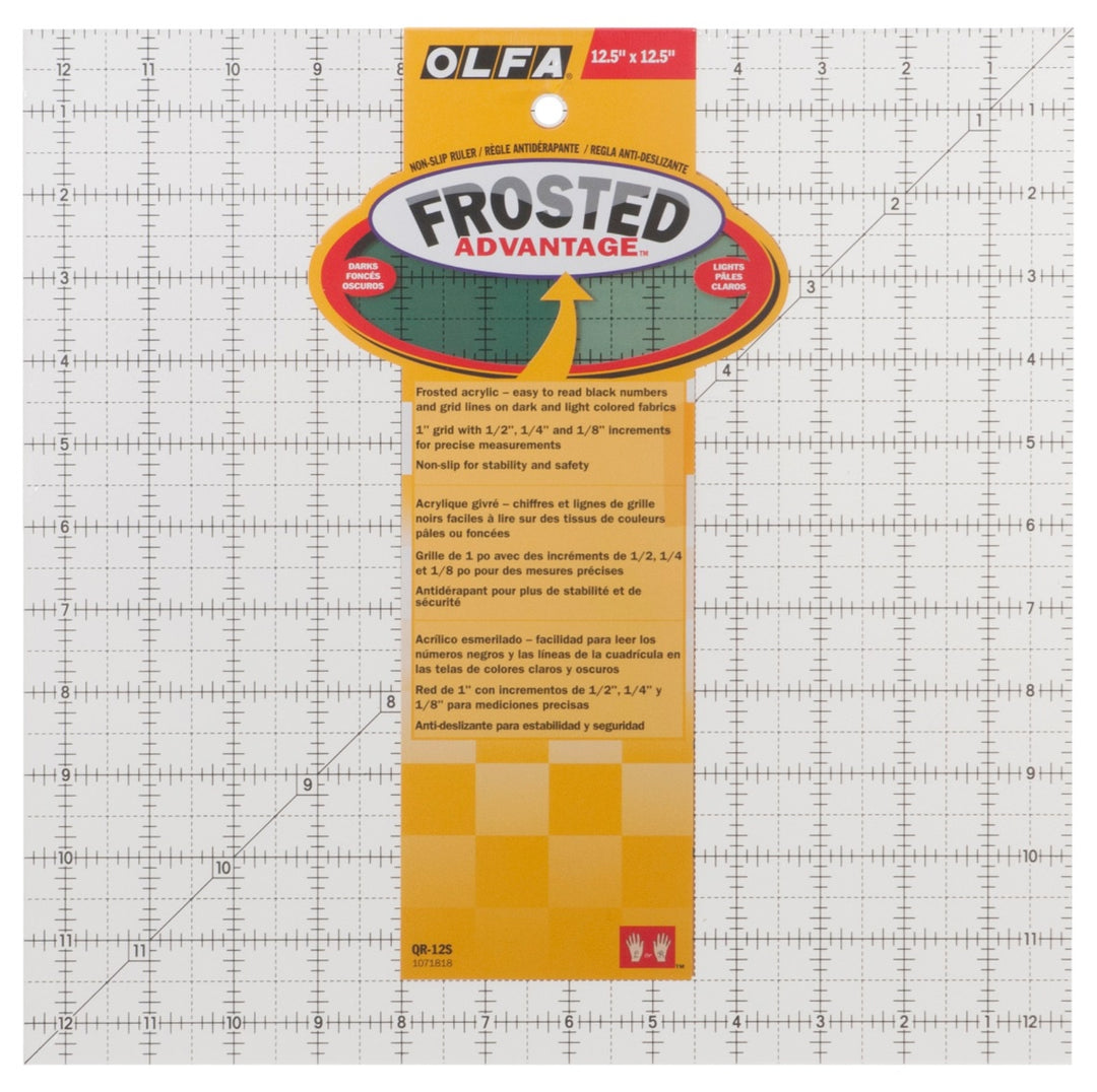 Quilting Rule: Non-slip: Square: 12.5 x 12.5 inch