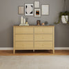 Henley - 6 Drawer Double Wide (3+3) Chest, Oak Effect (Self Assembly) (DHD) Image 1
