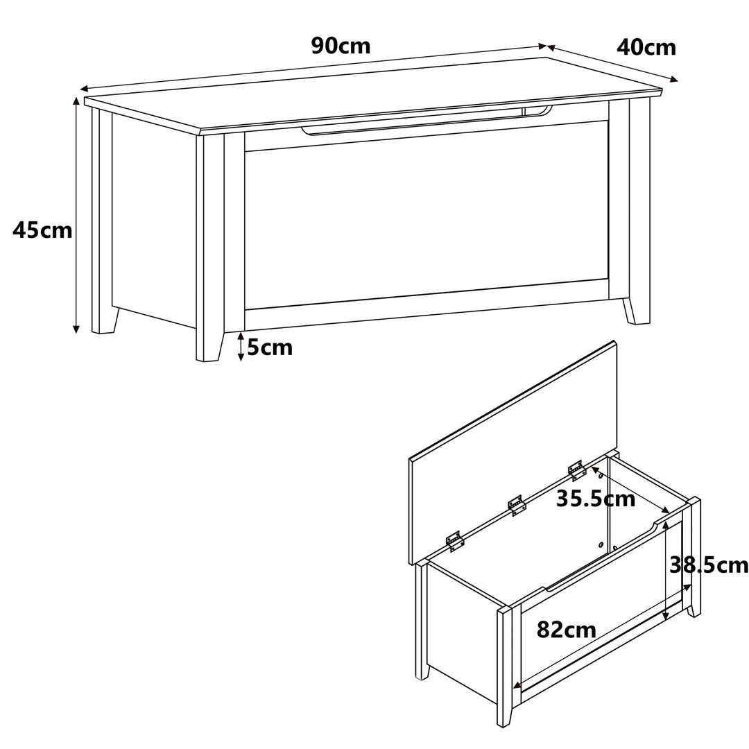 Henley - Storage Trunk, Oak Effect (Self Assembly) (DHD) Image 2