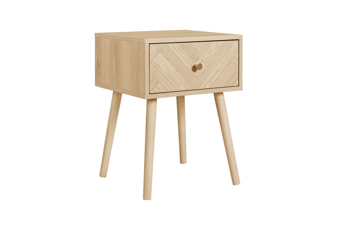 Birlea Herringford 1 Drawer Bedside (Self Assembly) (DHD)