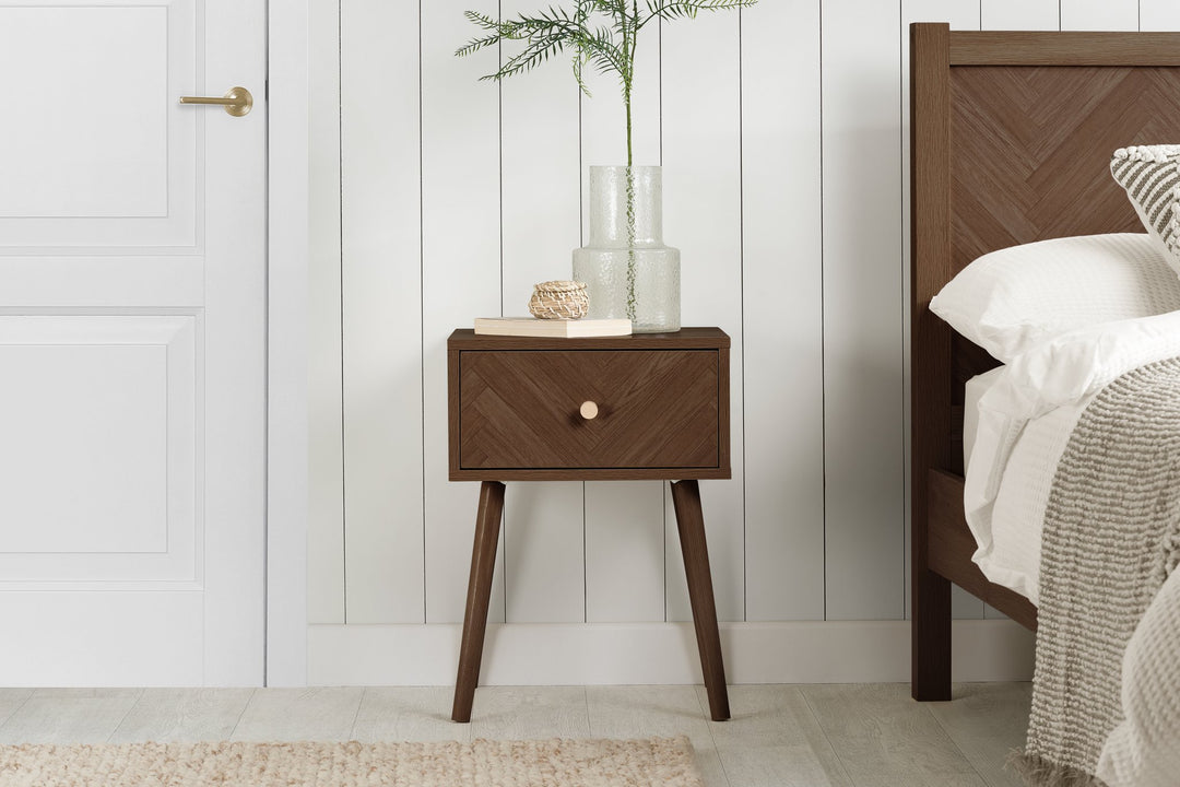 Birlea Herringford 1 Drawer Bedside (Self Assembly) (DHD)