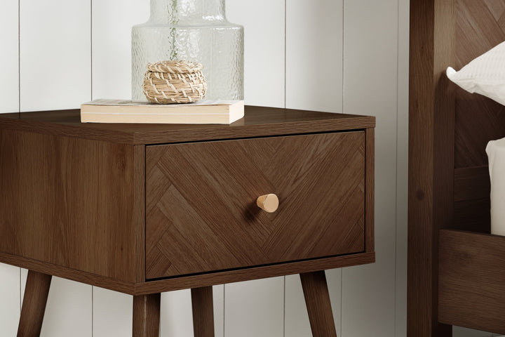 Birlea Herringford 1 Drawer Bedside (Self Assembly) (DHD)