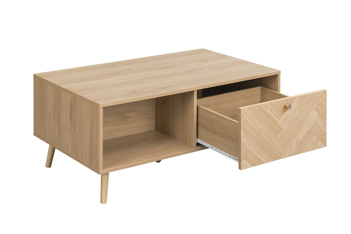 Birlea Herringford 1 Drawer Coffee Table (Self Assembly) (DHD)