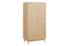 Birlea Herringford 2 Door 1 Drawer Wardrobe (Self Assembly) (DHD)