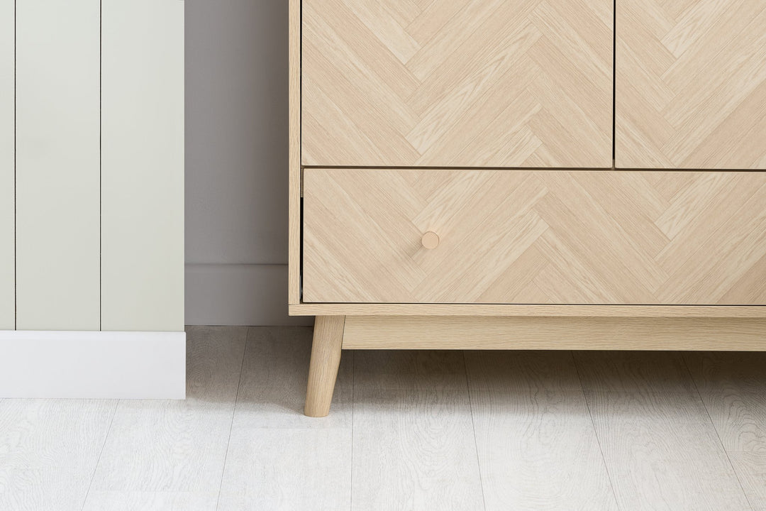 Birlea Herringford 2 Door 1 Drawer Wardrobe (Self Assembly) (DHD)