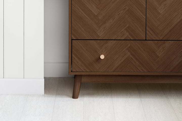 Birlea Herringford 2 Door 1 Drawer Wardrobe (Self Assembly) (DHD)