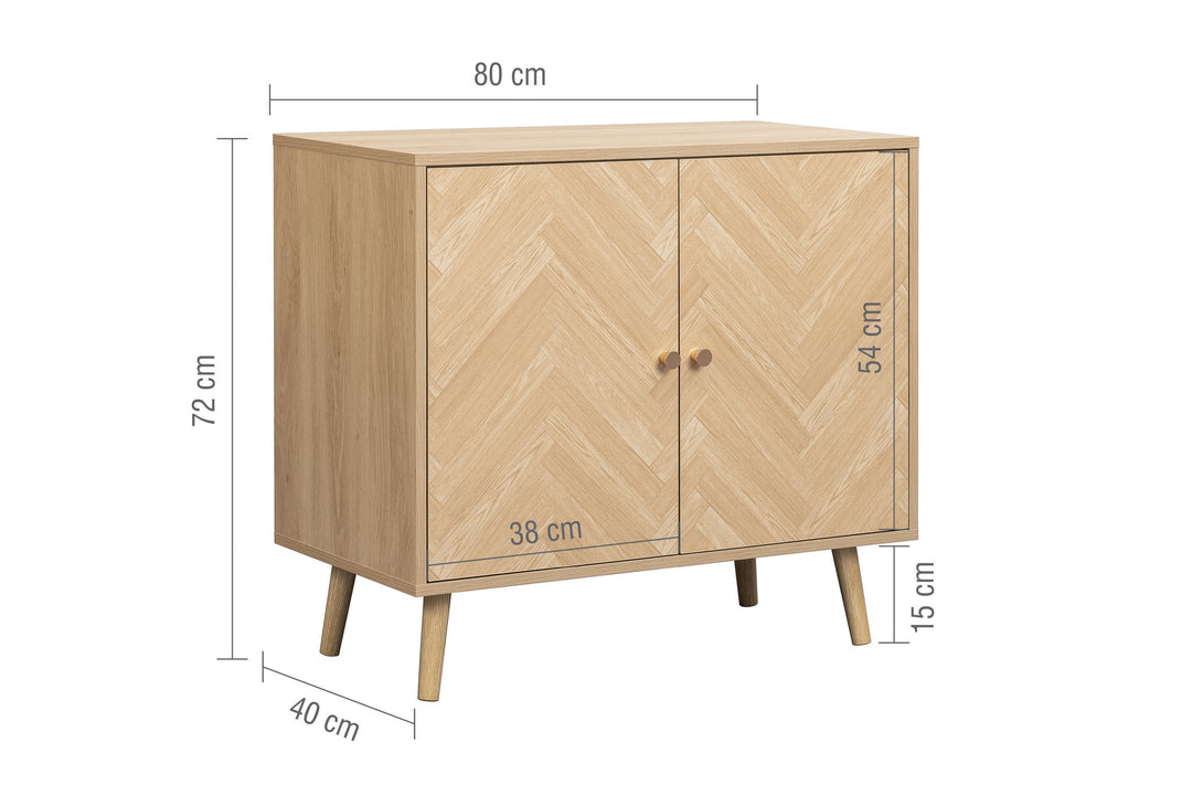 Birlea Herringford 2 Door Sideboard (Self Assembly) (DHD)