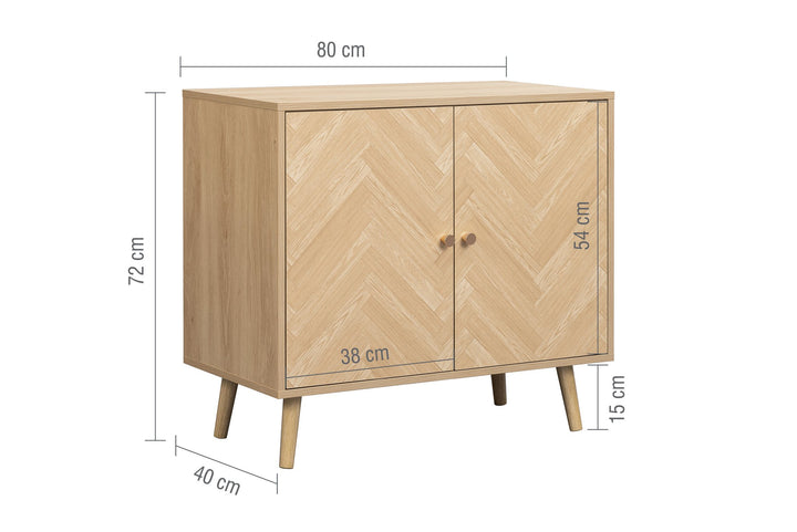 Birlea Herringford 2 Door Sideboard (Self Assembly) (DHD)