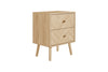 Birlea Herringford 2 Drawer Bedside (Self Assembly) (DHD)