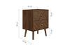 Birlea Herringford 2 Drawer Bedside (Self Assembly) (DHD)