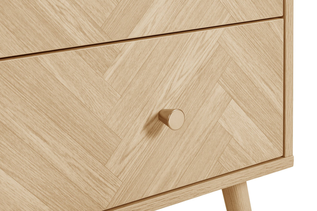 Birlea Herringford 2 Drawer Bedside (Self Assembly) (DHD)