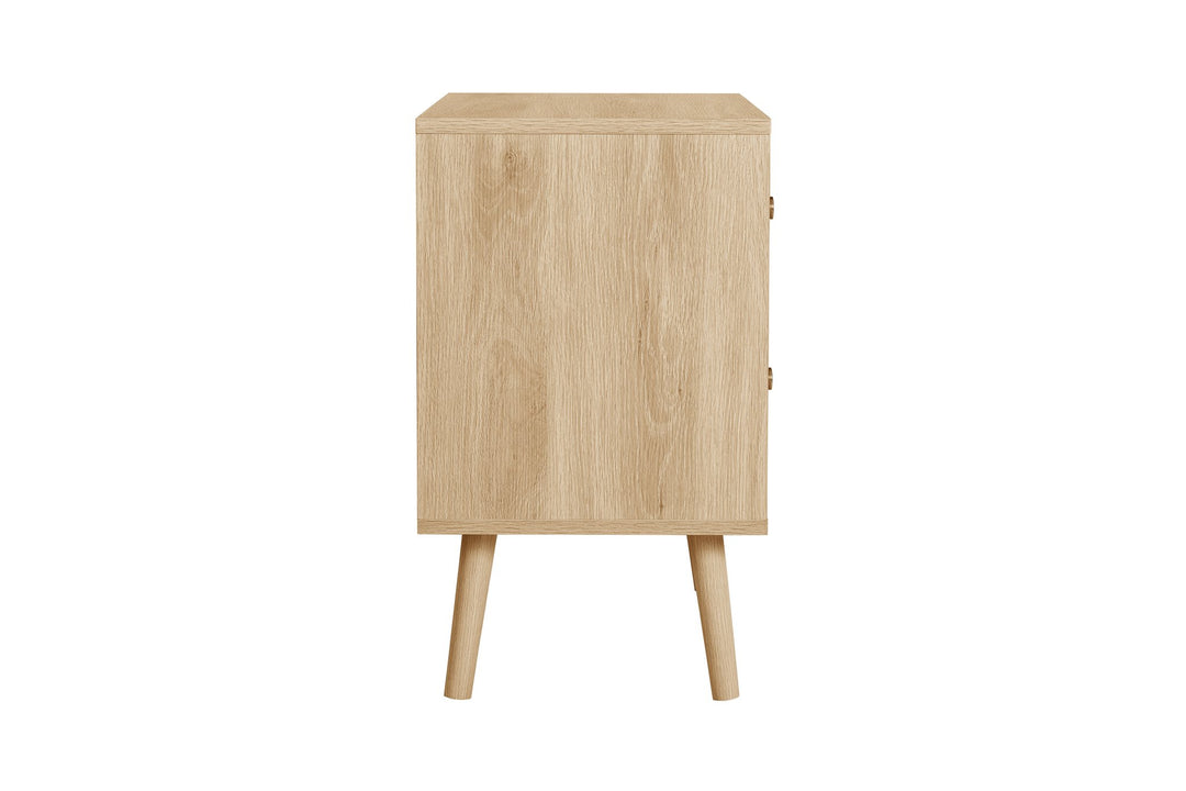 Birlea Herringford 2 Drawer Bedside (Self Assembly) (DHD)